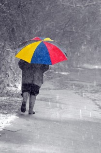 colourful-umbrella-and-man